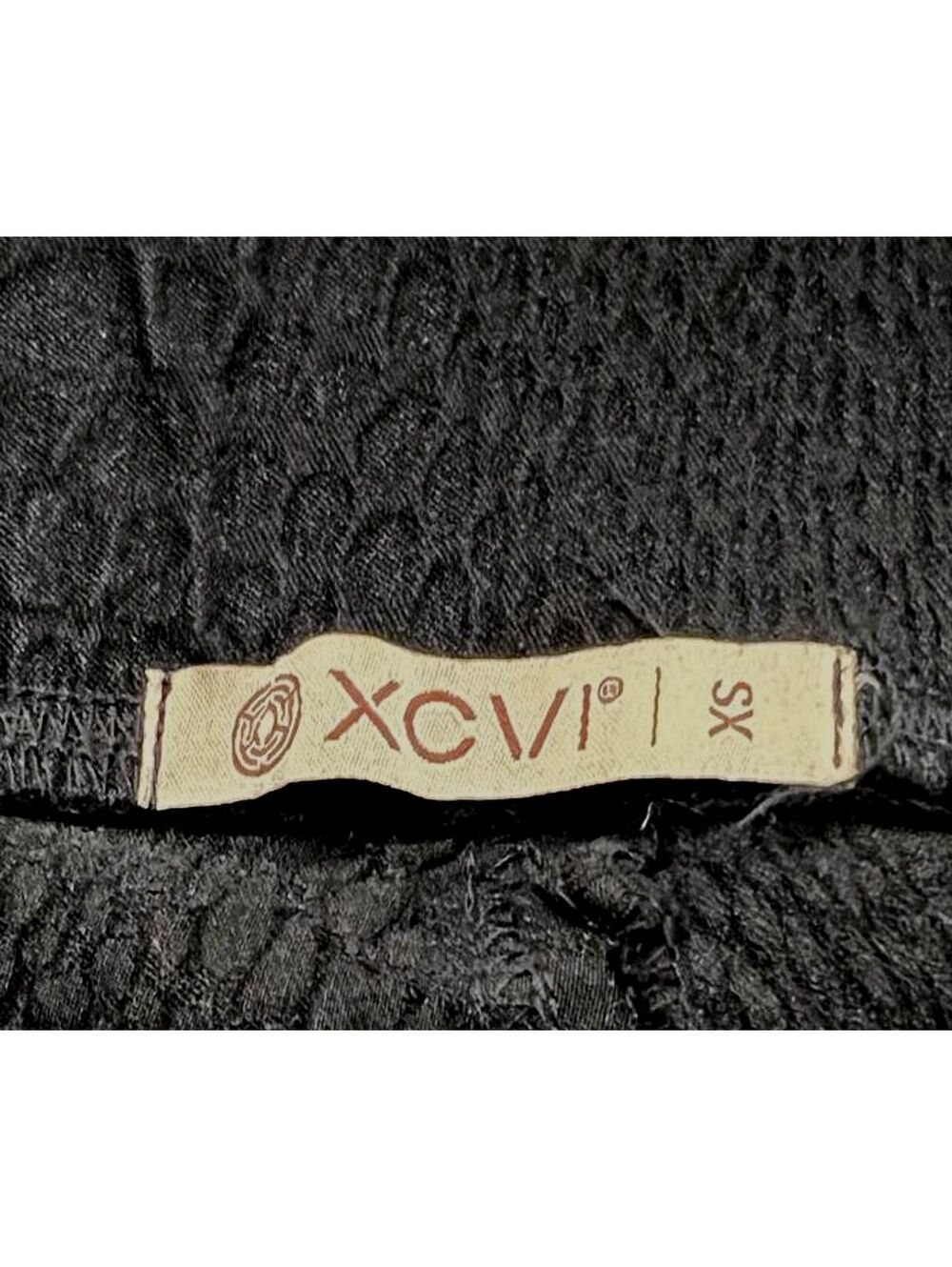 XCVI Kamala Textured Snakeskin Cargo Leggings Black Lagenlook Boho Utility XS - Picture 6 of 9